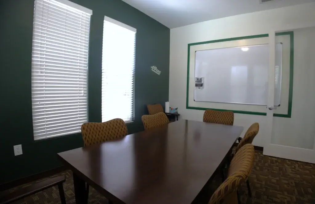 Collaborate, Study, or Work from Home in Our Resident Conference and Study Lounge Space Image